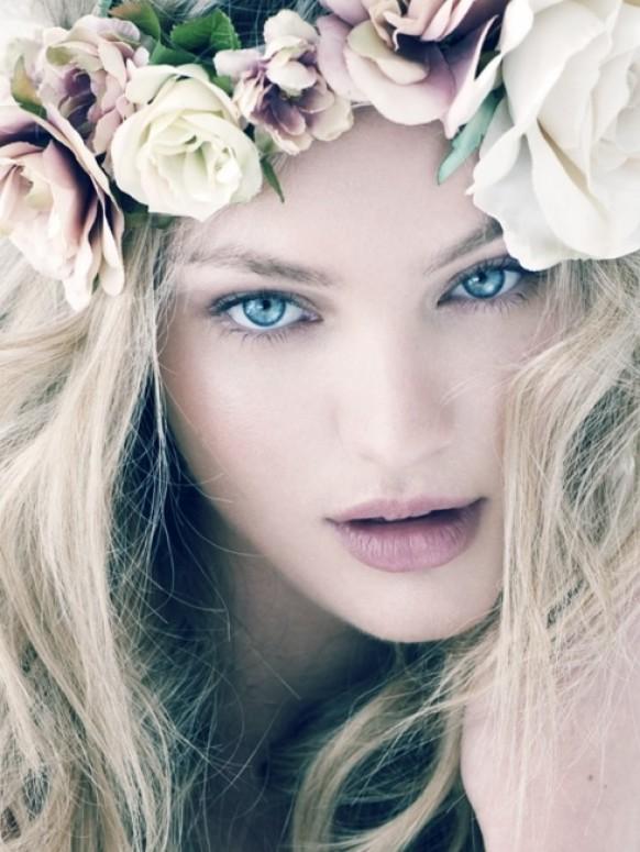 Loose Curly Hairstyle With Flower Crown ♥ Simple And Natural Wedding