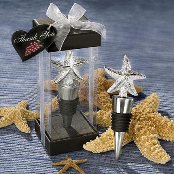 Elegant Starfish Design Bottle Stopper Favors Wedding Favors 1180939