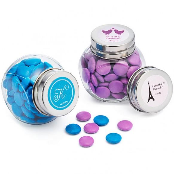 Wedding Candy Personalized Mini Candy Jar Favors 1181976 Weddbook