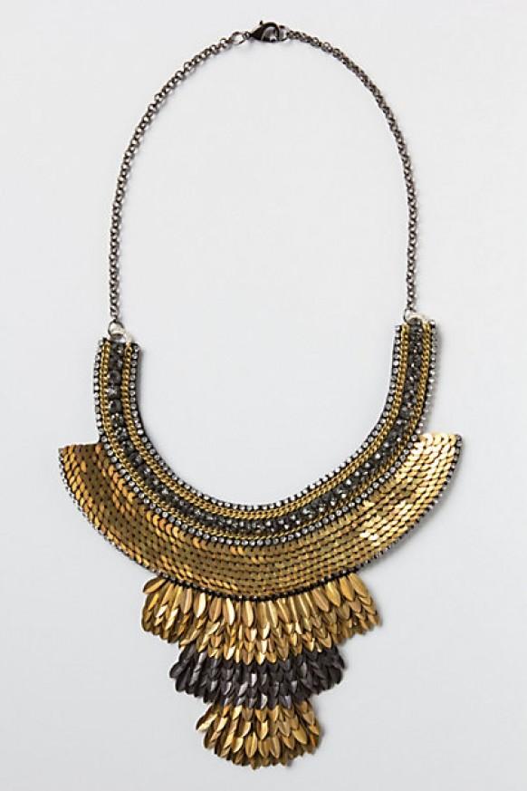 Wedding Gifts Serpentine Sequins Bib Necklace B 1329569 Weddbook