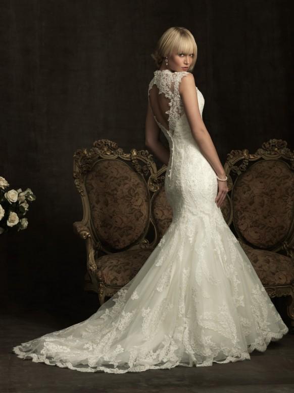 ivory mermaid wedding gown