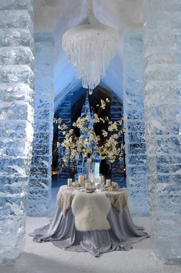 Ice Hotel In Jukkasjärvi, Sweden ♥ Unique Winter Wedding