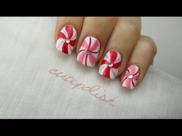 Step-by-Step Peppermint Swirl Nail Art Tutorial - wide 1