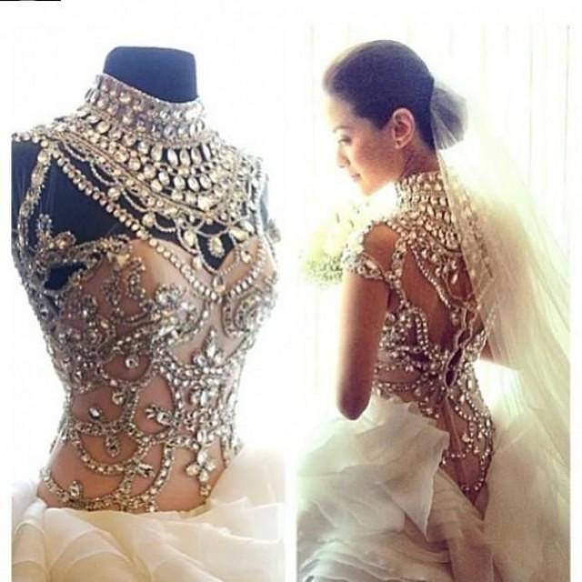 Ivory Wedding Dress Heavily Embellished With Pearls 2048591