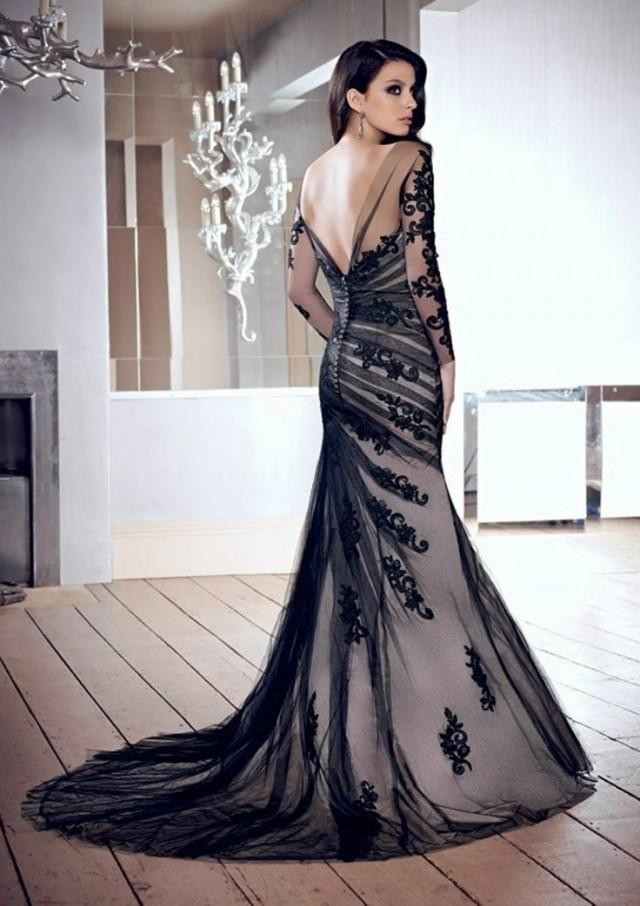 applique evening gowns