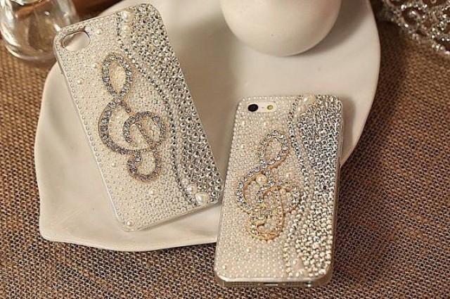 Handmade Bling Rhinestone Crystal Iphone4 4s 5 5s 5c Case Cover Music New Design 2063340 Weddbook