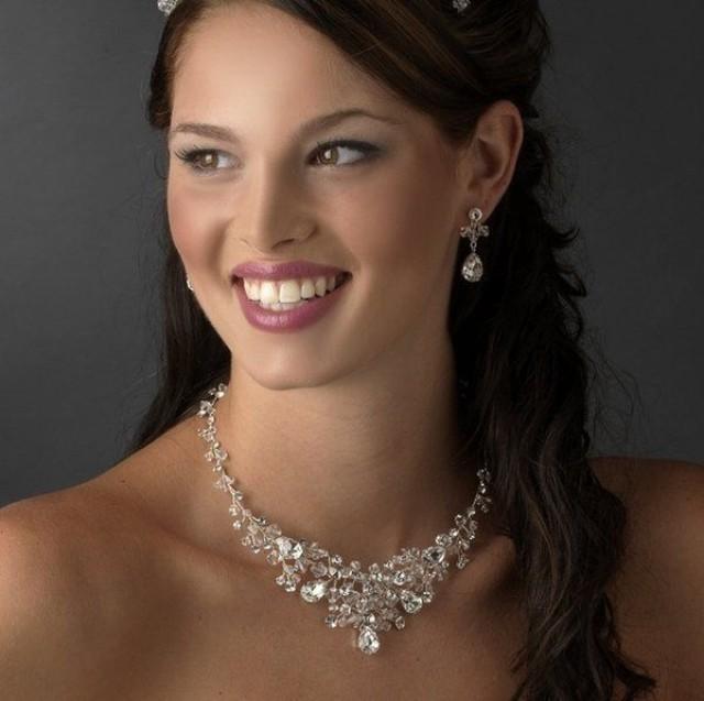 Dazzling Rhinestone And Crystal Wedding Jewelry Set 2066104 Weddbook