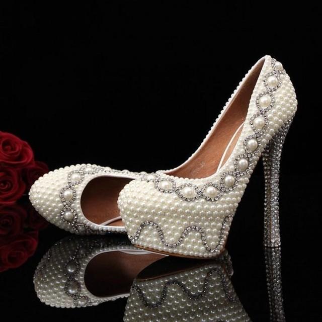 pearl prom shoes