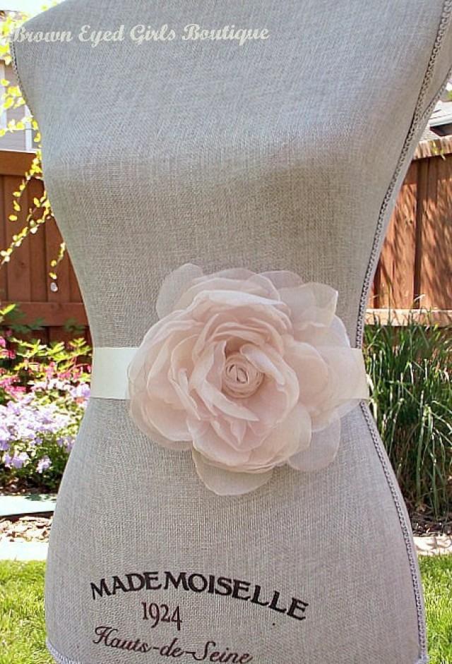pink bridal sash