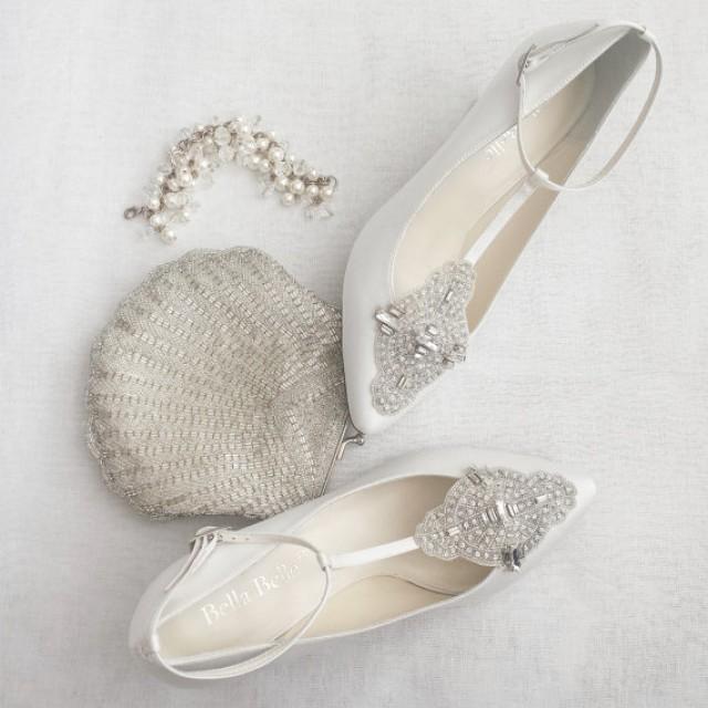 Art Deco White Or Ivory Wedding Shoes With Great Gatsby ...