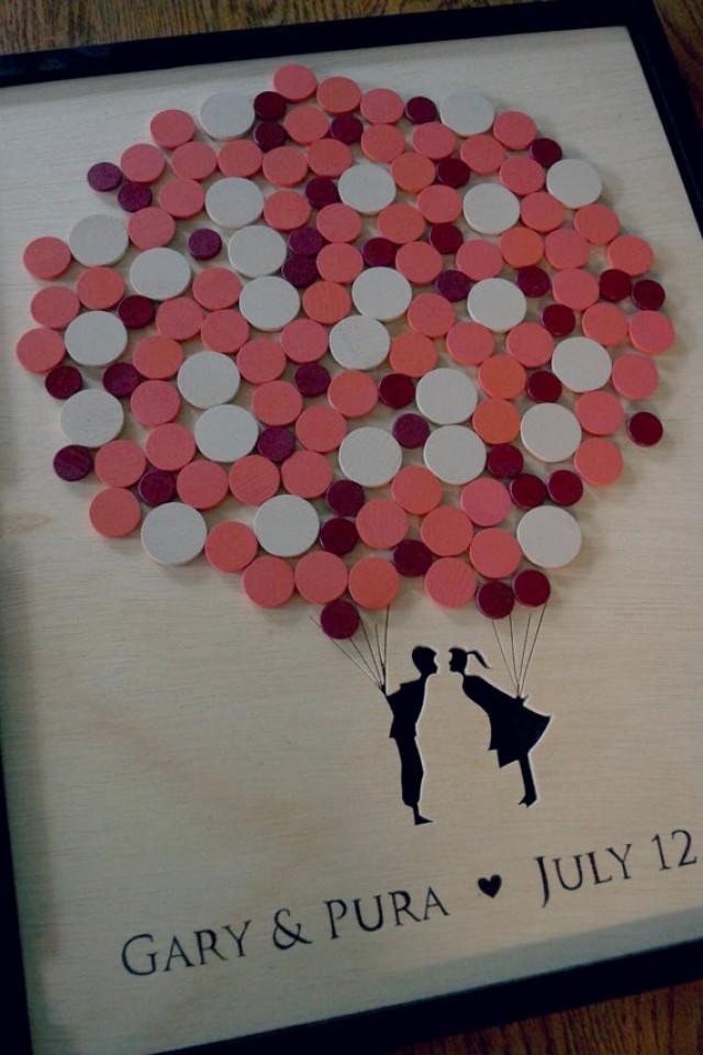 Alternative Wedding Guest Book Couple Balloon Guestbook