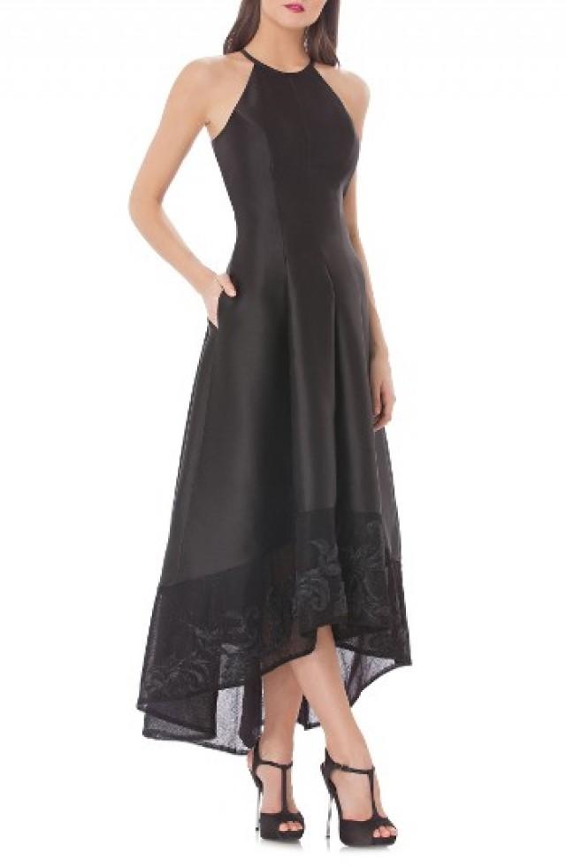 high low mikado gown