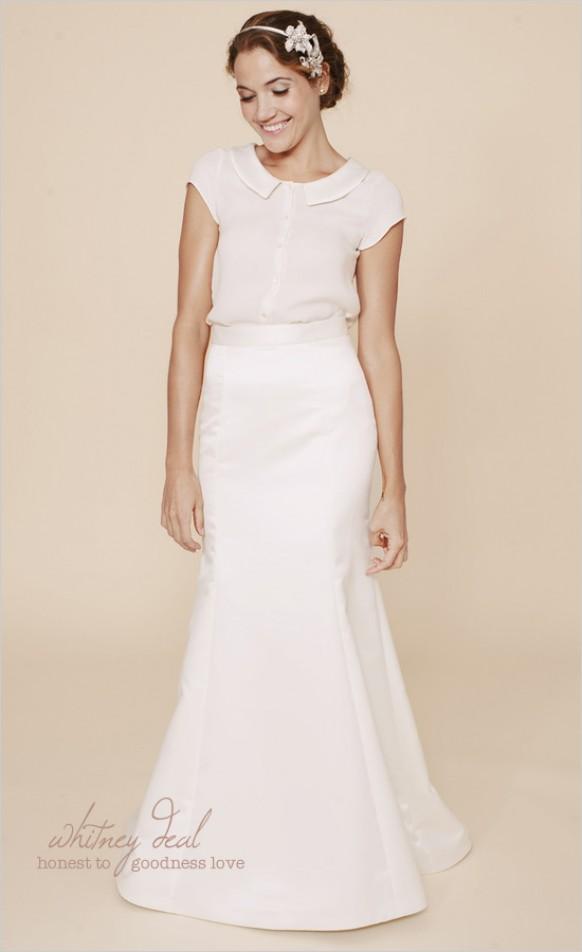 Collared Wedding Dress