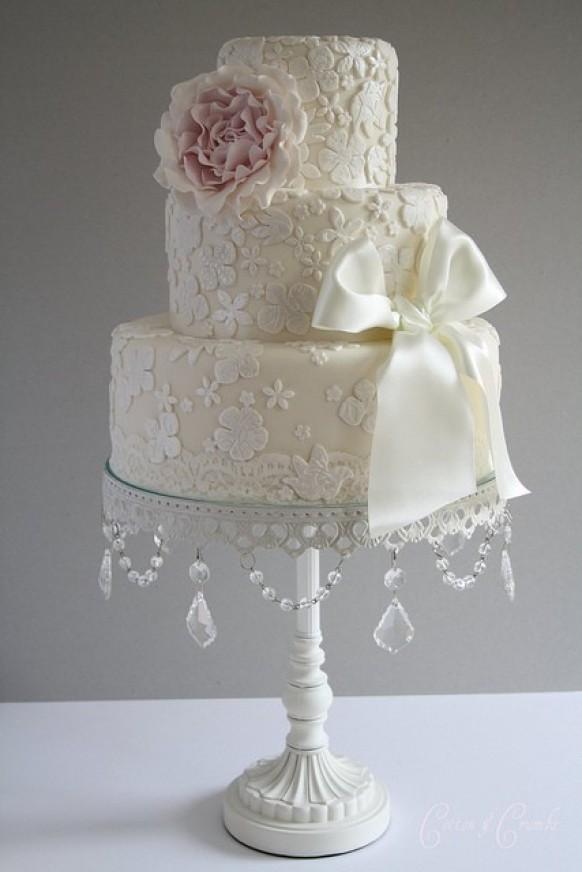 Fondant Wedding Cakes ♥ Vintage Wedding Cake 802687 Weddbook