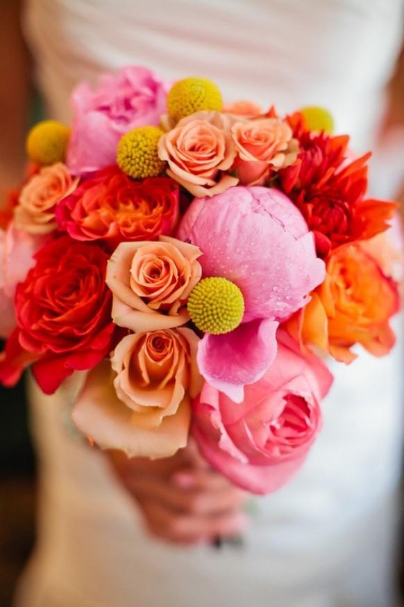 Colorful Wedding Bouquet Decorated With Roses 938794 Weddbook